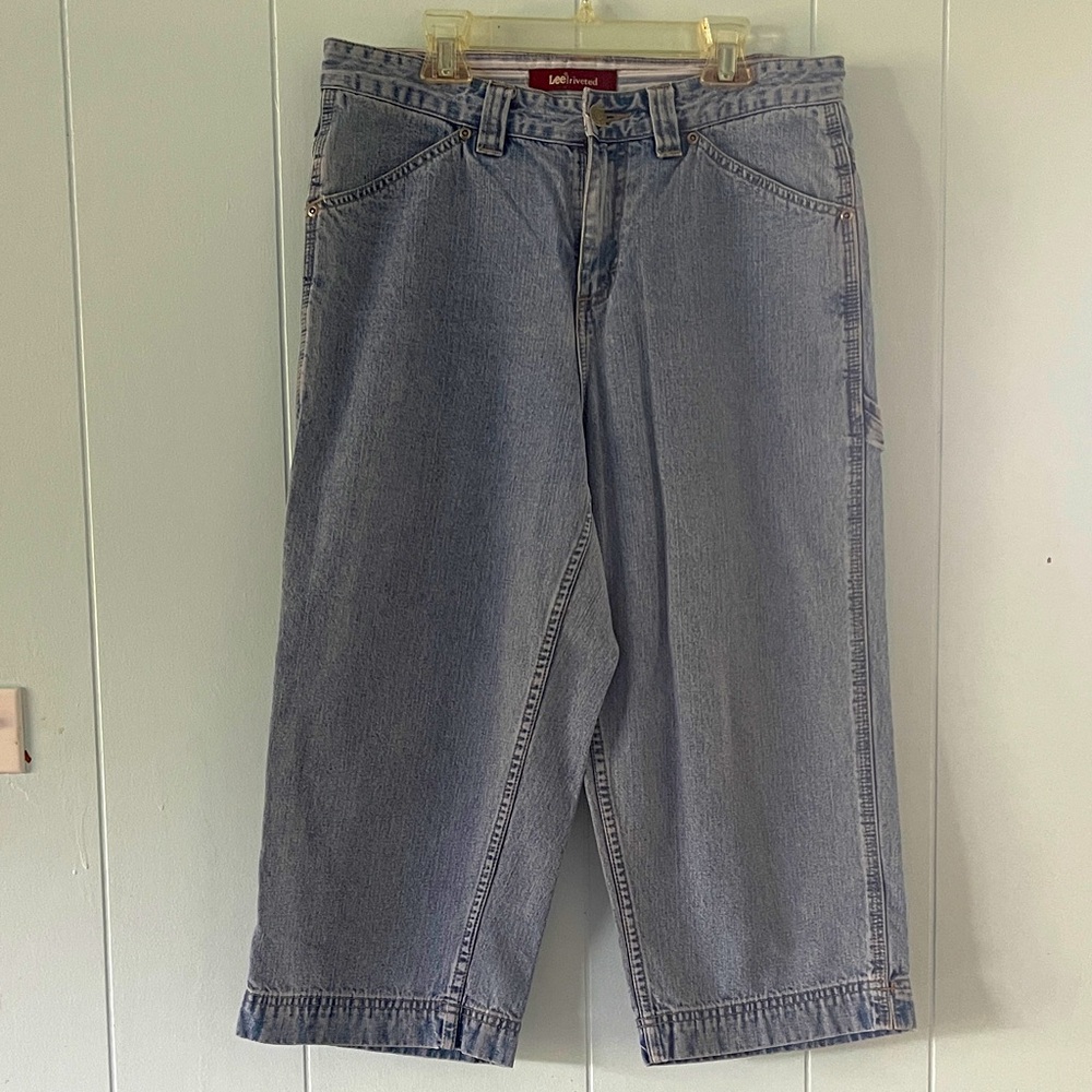 Lee Riveted denim carpenter capri pants